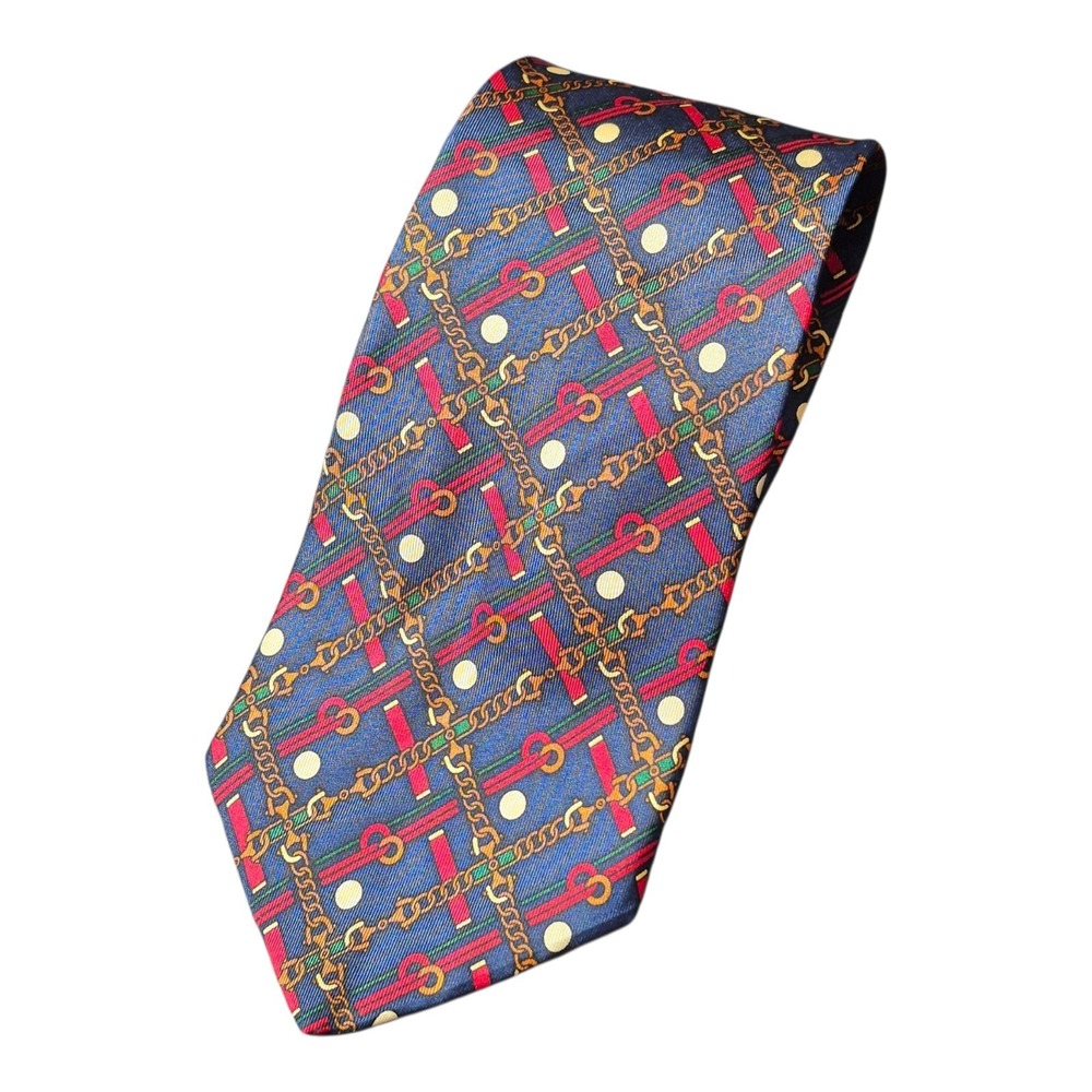 VTG Brooks Brothers Makers Silk Tieβ USA Equestrian Prep Ivy Necktie